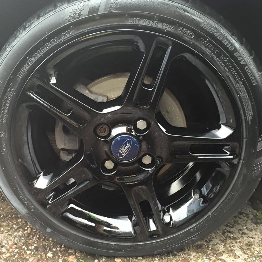 Ford Fiesta alloy wheel colour change after